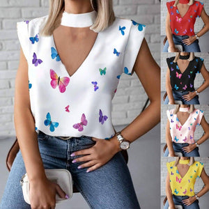 Butterfly print shirt