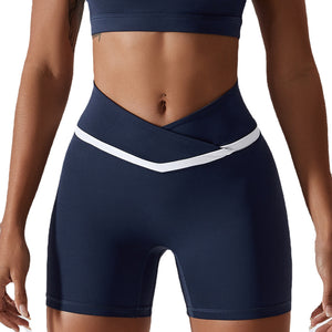 Cross-waist Tights Running Quick-drying Fitness Shorts
